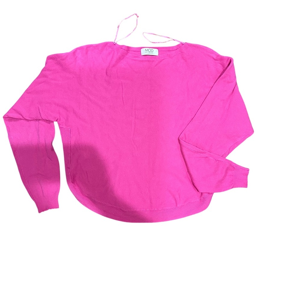 Bold Pink Long Sleeve Top